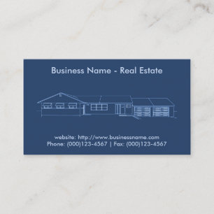 Carte de visite immobilier : Plan directeur de la