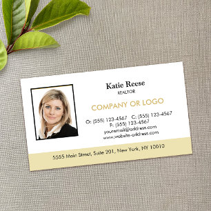 Carte De Visite Immobilier professionnel Ajouter photo et logo