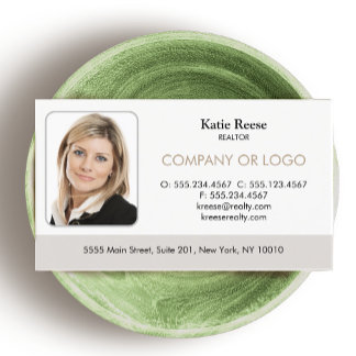 Carte De Visite Immobilier professionnel Ajouter photo et logo