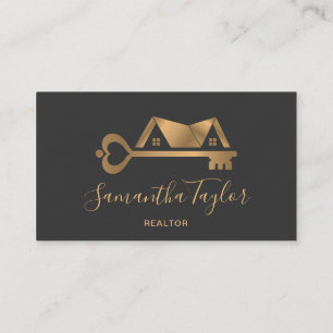 Carte De Visite Immobilier professionnel Ajouter un logo photo Rea