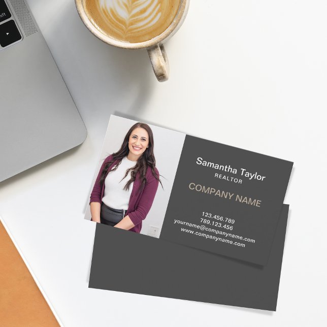 Carte De Visite Immobilier professionnel Insérer ou Ajouter une ph (Créateur téléchargé)