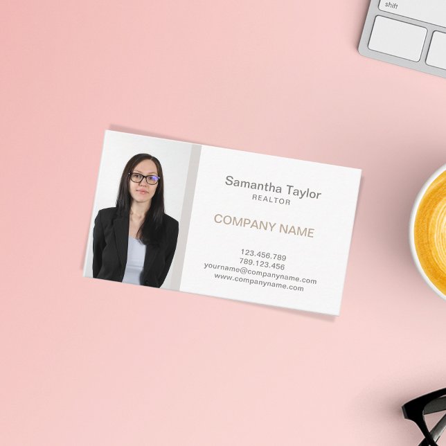 Carte De Visite Immobilier professionnel Insérer ou Ajouter une ph (Créateur téléchargé)