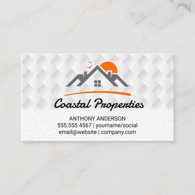 Carte De Visite Immobilier | Propriétés (Devant)