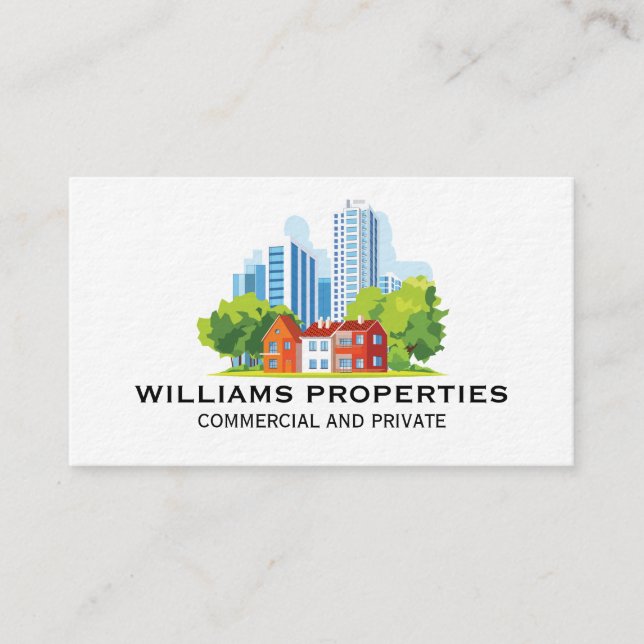 Carte De Visite Immobilier | Propriétés | Luxe (Devant)