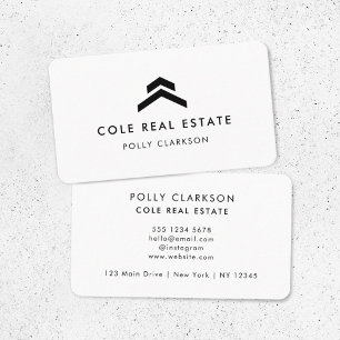Carte De Visite Immobilier Réaltor de l'agent de liste minimal m