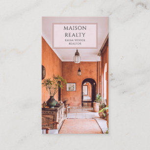 Carte De Visite Immobilier Realtor moderne