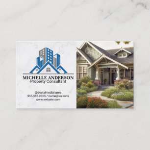 Carte De Visite Immobilier résidentiel commercial   Maison de cott