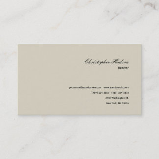 Carte De Visite Immobilier simple professionnel