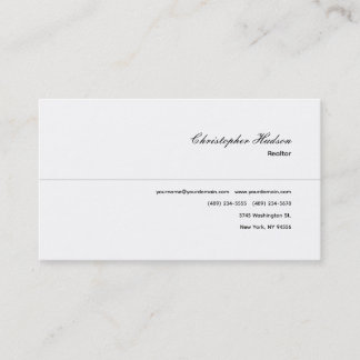 Carte De Visite Immobilier simple professionnel