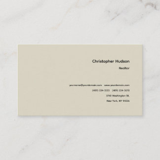 Carte De Visite Immobilier simple professionnel