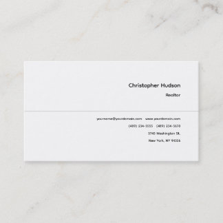Carte De Visite Immobilier simple professionnel