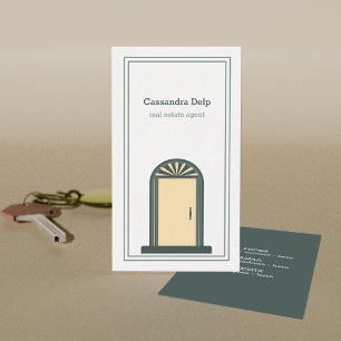 Carte de visite immobilier unique moderne