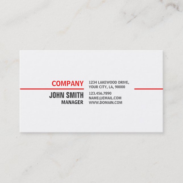 Carte De Visite Immobiliers blancs élégants professionnels simples (Devant)