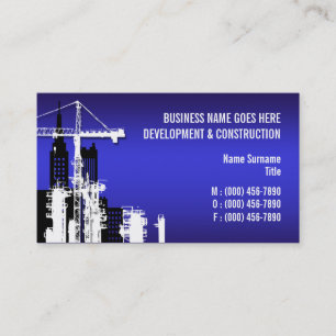 Carte De Visite Immobiliers de construction de promotion