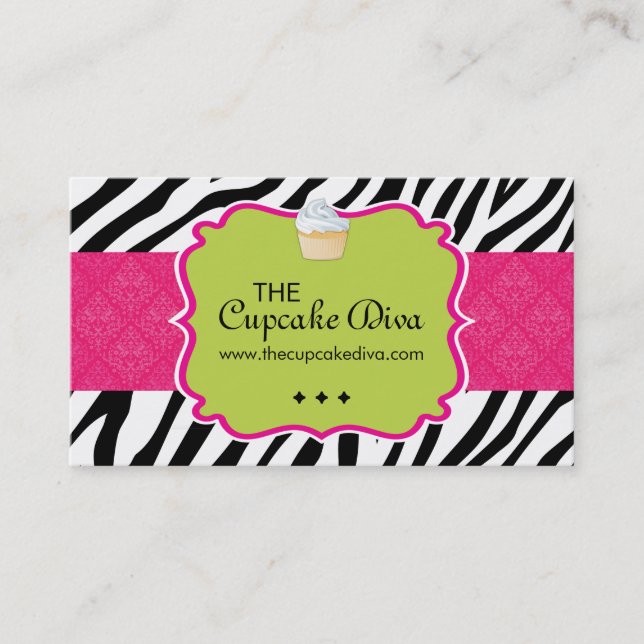 Carte de visite impertinent de petit gâteau de (Devant)