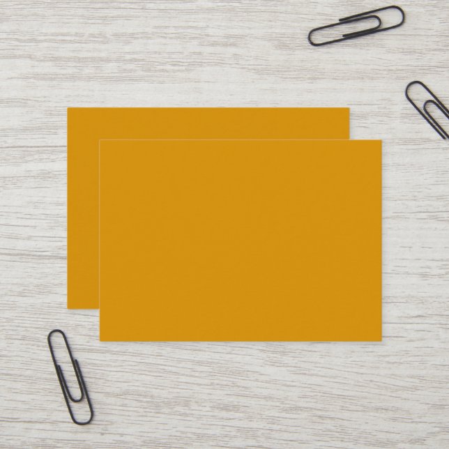 Carte de visite imposante Harvest Gold (Devant/Arrière en situation)