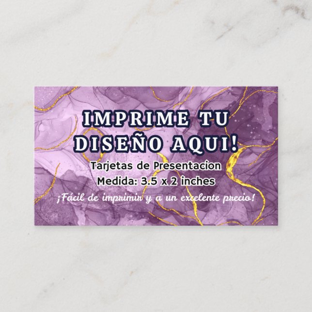 Carte De Visite Impresion para Tarjetas de Presentacion Negocio (Devant)