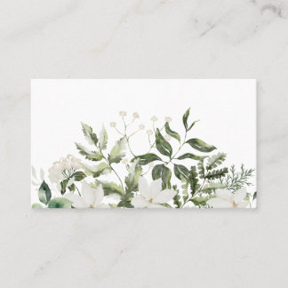 Carte de visite - impression d'aquarelle florale