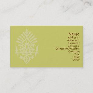 Carte De Visite Impression de bloc Inde