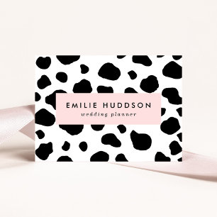 Carte De Visite Impression De Vache, Motif De Vache, Spots De Vach