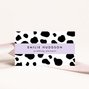 Carte De Visite Impression De Vache, Motif De Vache, Spots De Vach