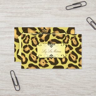 Carte De Visite Impression jaguar / couleur de fond DIY