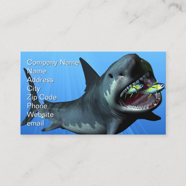 Carte De Visite Impression Megalodon (Devant)