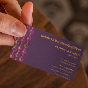 Carte De Visite Impression Super rétro Disco Purple