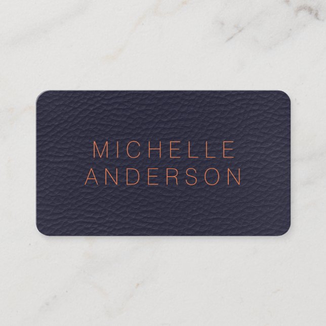 Carte De Visite Impression textuelle minimaliste (Devant)