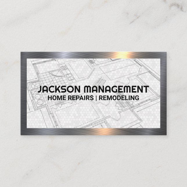 Carte De Visite Imprimantes bleues | Construction commerciale (Devant)