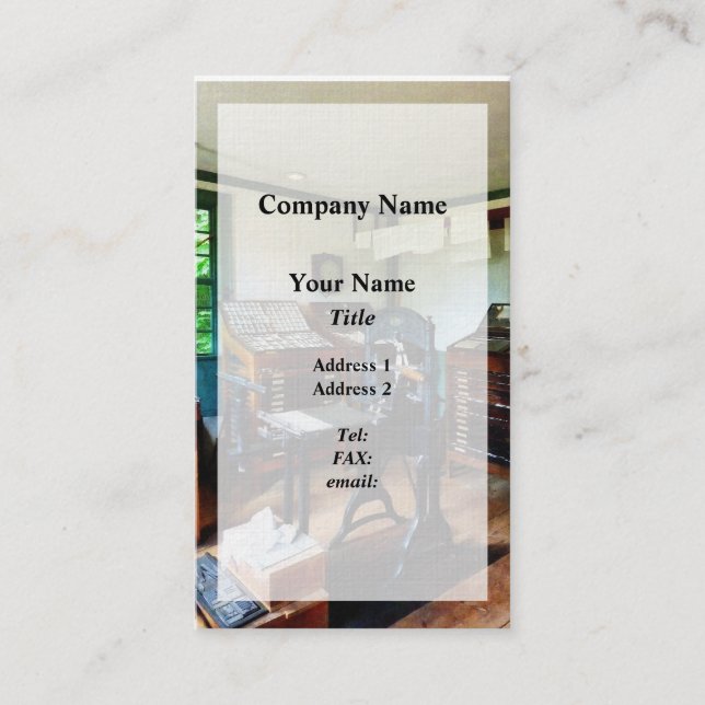 Carte De Visite Imprimer Boutique (Devant)