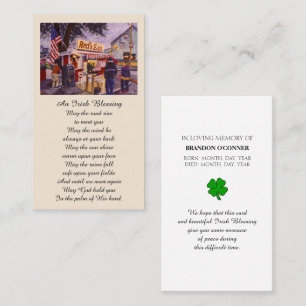 Carte De Visite In Loving Memory Red's Eats Prayer Card