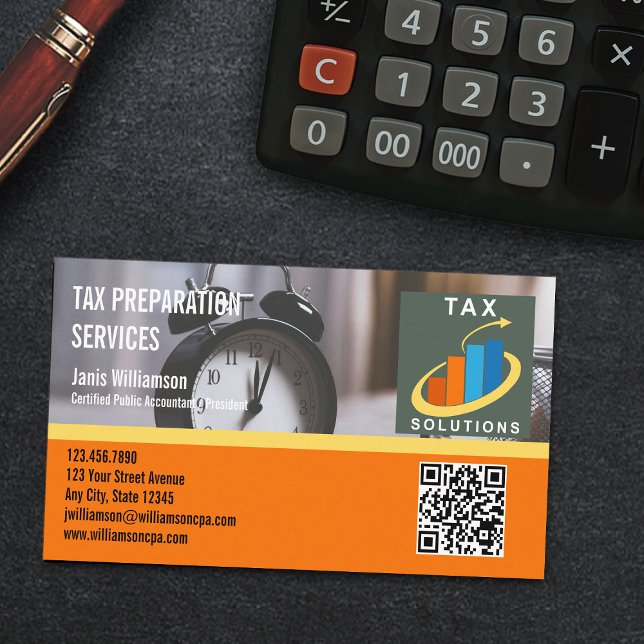 Carte De Visite Income Tax Preparation (Créateur téléchargé)