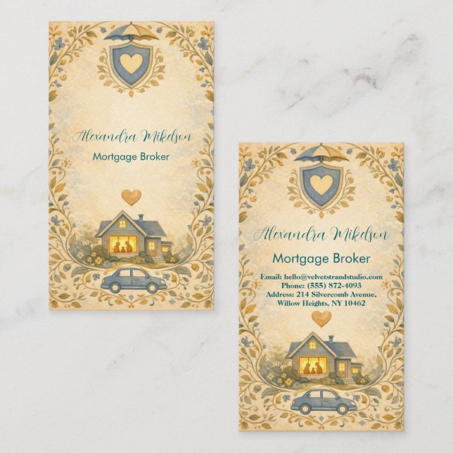 Carte De Visite Independent Insurance Advisor Professional (Devant / Derrière)