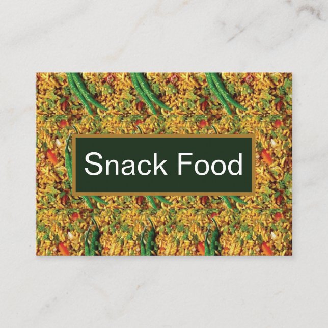 Carte De Visite Indiens Snacks Bhelpuri Snack Motif (Devant)