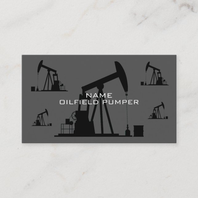 Carte De Visite Industrie de maintenance de la production de pétro (Devant)
