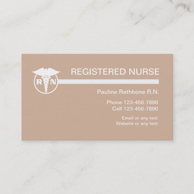 Carte De Visite Infirmier autorisé (Devant)