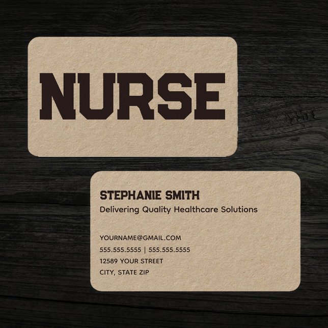 Carte De Visite Infirmière (Nurse Business Cards)