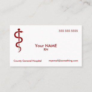Cartes De Visite Pour Infirmieres Zazzle Fr