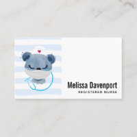 Infirmière de l'ours mignonne portant un Masque Mé