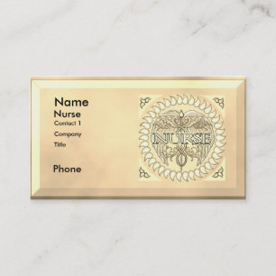 Carte De Visite Infirmière diplômée Caducée