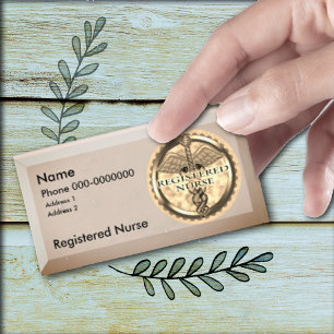 Carte de visite infirmière diplômée nom personnali