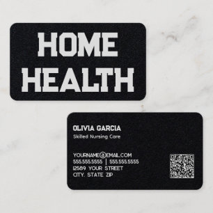 Carte De Visite Infirmière en santé personnalisée QR
