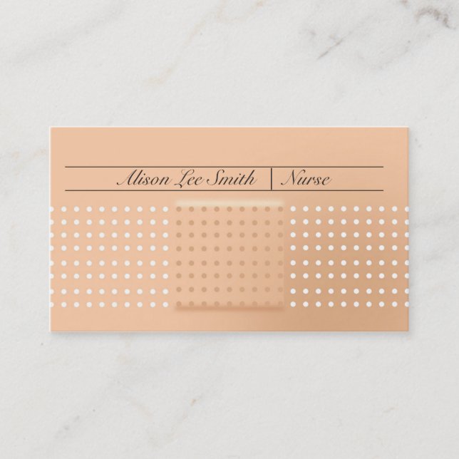 Carte De Visite Infirmière / infirmière pédiatrique / soignante (Devant)