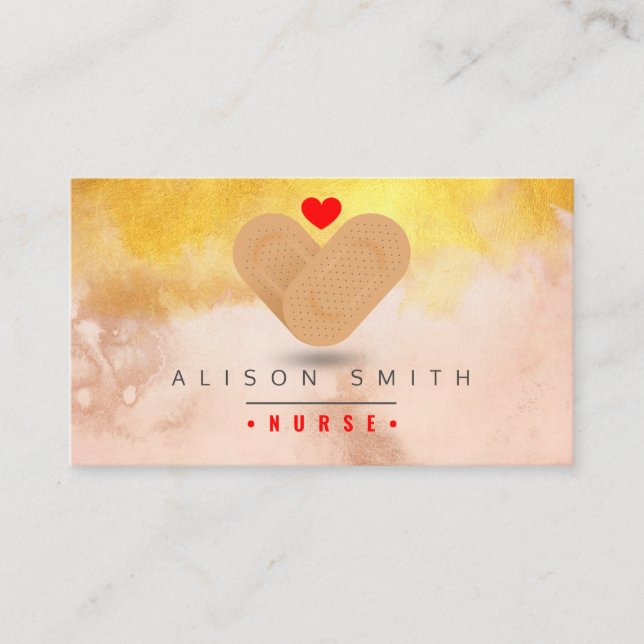 Carte De Visite Infirmière / infirmière pédiatrique / soignante (Devant)