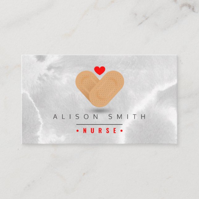 Carte De Visite Infirmière / infirmière pédiatrique / soignante (Devant)