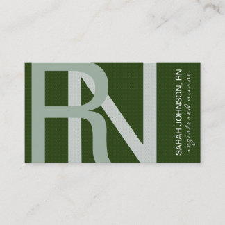 Carte De Visite Infirmière inscrite Texte texturé CHOISIR LES COUL