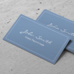 Carte De Visite Infirmière Praticien bleu clair<br><div class="desc">Carte de visite de praticien en soins infirmiers bleu clair.</div>