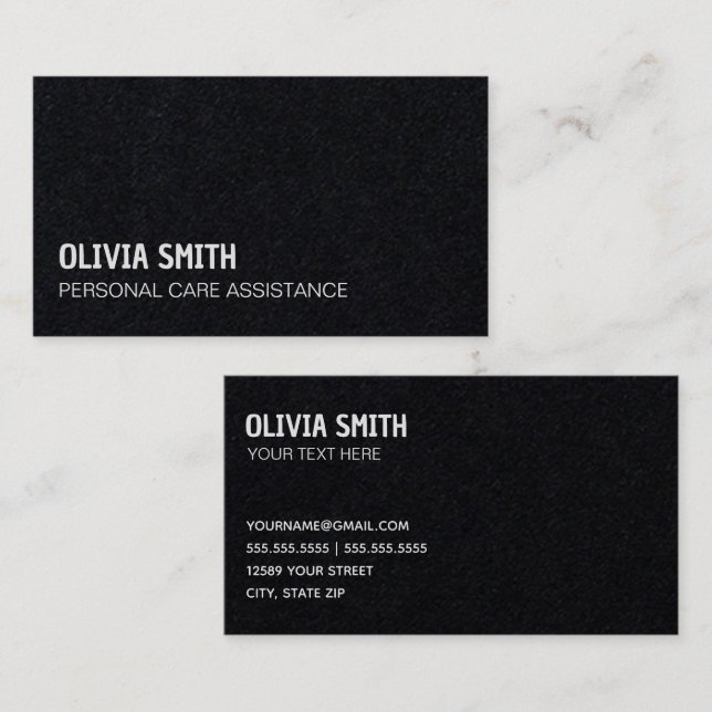 Carte De Visite Infirmière privée Prime de santé à domicile (Devant / Derrière)