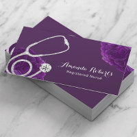Infirmière soignante Médicale Élégante Violet Flor